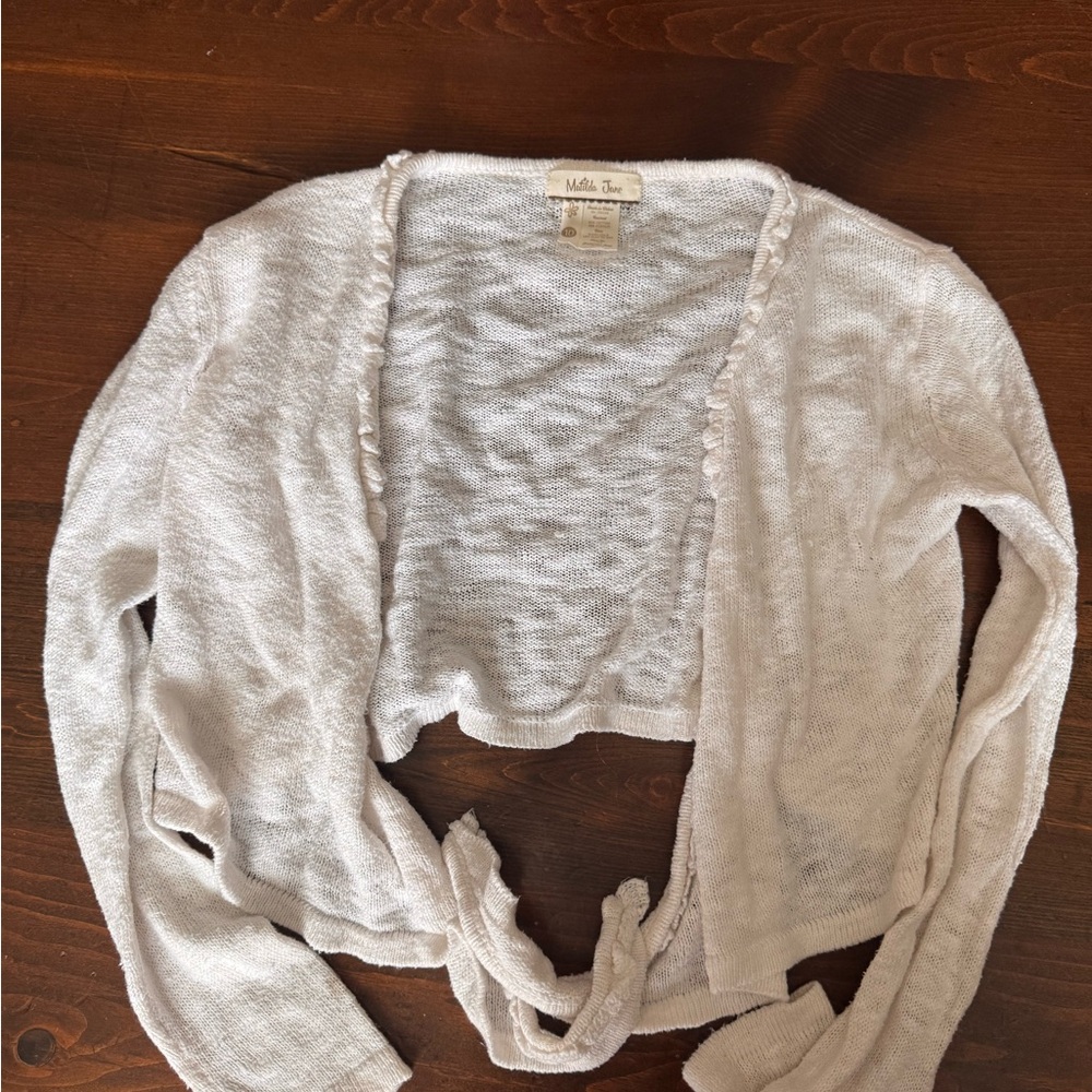 Matilda Jane Cream Ruffle Cardigan